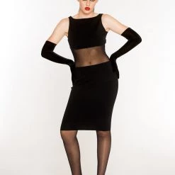 L'école Des Femmes Marilyn Cut-out Mesh Dress