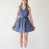 L'école Des Femmes NEW Lolita Sailor Chambray Dress