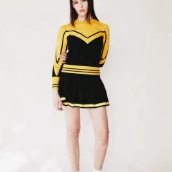 L'école Des Femmes Bumble Bee Cheerleader Sweater