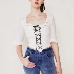 L'école Des Femmes Marquise Eyelet Top