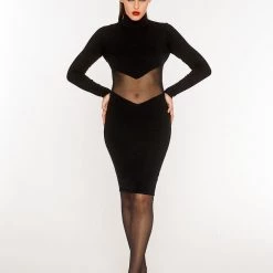 L'école Des Femmes Double V Mesh Dress