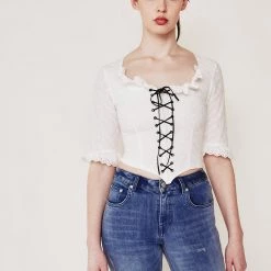 L'école Des Femmes Marquise Eyelet Top