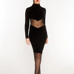 L'école Des Femmes Double V Mesh Dress