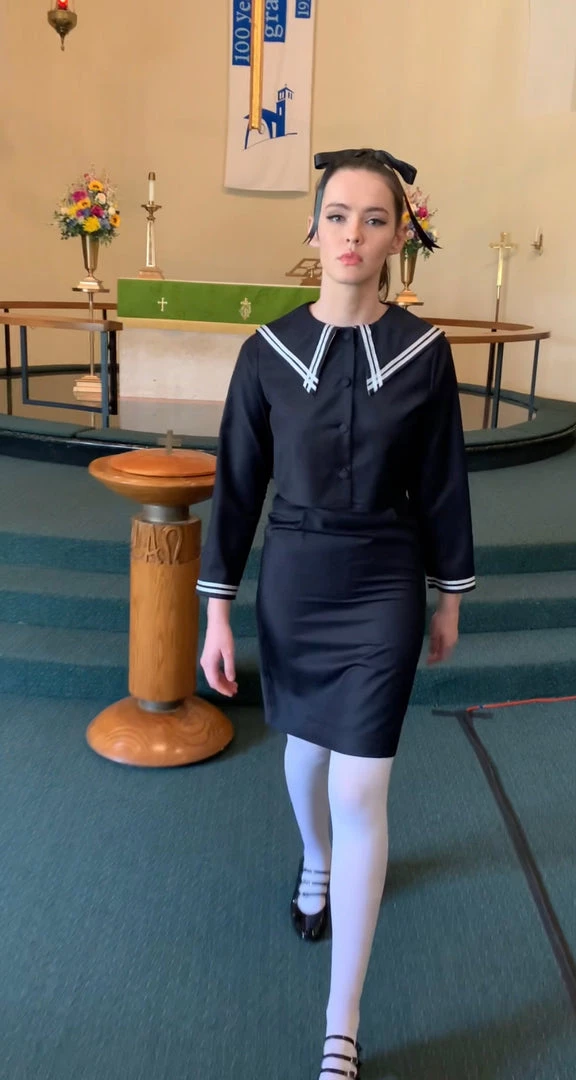 L'école Des Femmes The Sailor Suit (pencil Skirt) NEW 5 L'école Des Femmes The Sailor Suit (pencil Skirt) NEW