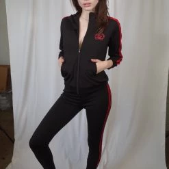 L'école Des Femmes Black Tracksuit Jacket NEW