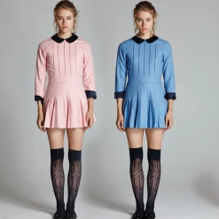 L'école Des Femmes Dresses Baby Belle De Jour 2.0 ( Baby Blue And Pink)