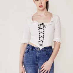 L'école Des Femmes Marquise Eyelet Top