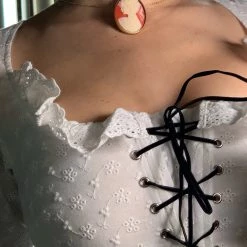 L'école Des Femmes Marquise De Sévigné Choker In Bellini Peach