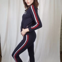L'école Des Femmes Activewear Navy Tracksuit Jacket