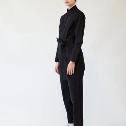 L'école Des Femmes NEW Mandarin Boiler Suit (Black)