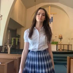 L'école Des Femmes Oxford Cotton Blouse NEW