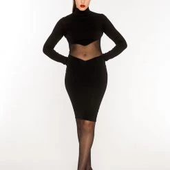 L'école Des Femmes Double V Mesh Dress