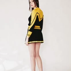 L'école Des Femmes Bumble Bee Cheerleader Sweater
