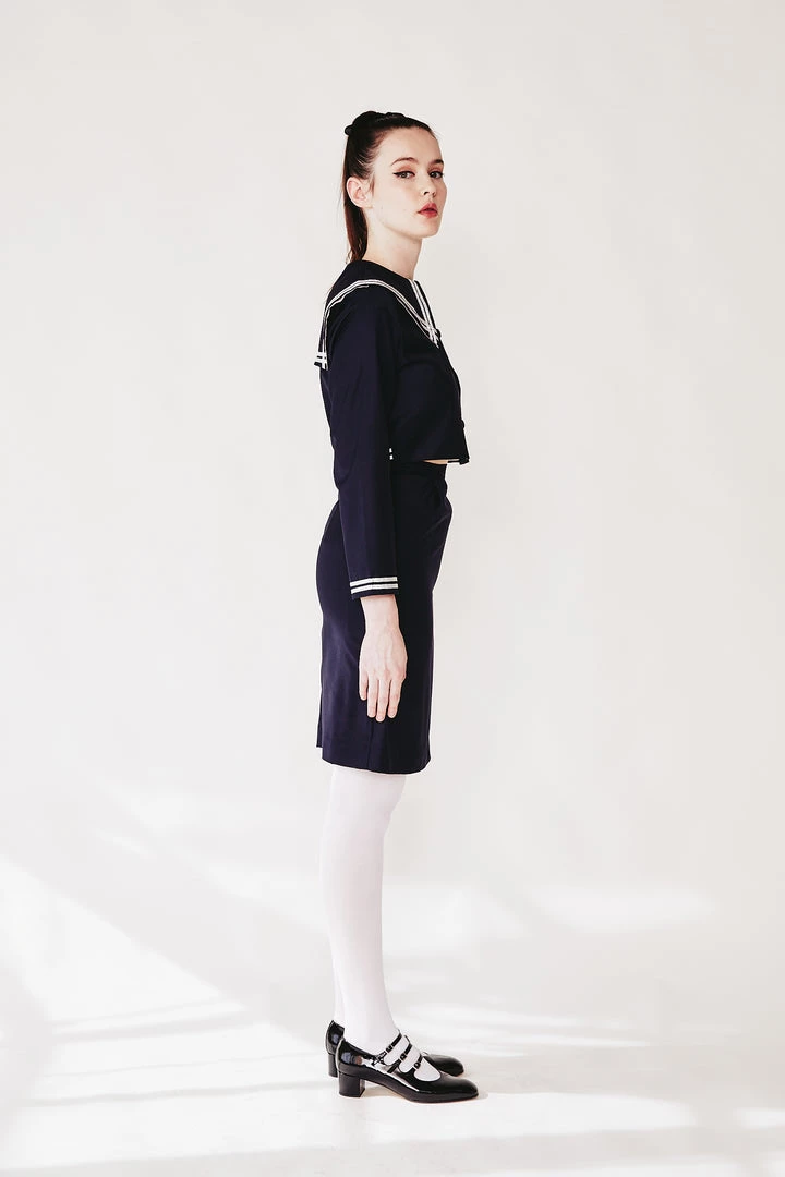 L'école Des Femmes The Sailor Suit (pencil Skirt) NEW 7 L'école Des Femmes The Sailor Suit (pencil Skirt) NEW