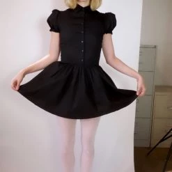 L'école Des Femmes Dresses Baby Doll Dress (Black)