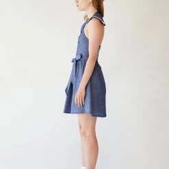 L'école Des Femmes NEW Lolita Sailor Chambray Dress