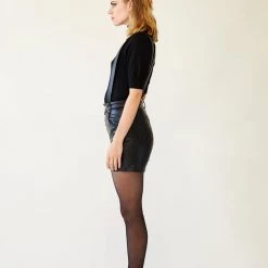 L'école Des Femmes NEW Suspender Leather Shorts 16 L'école Des Femmes NEW Suspender Leather Shorts