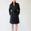 L'école Des Femmes Vegan Leather Trench Coat Coats & Jackets 2 L'école Des Femmes Vegan Leather Trench Coat Coats & Jackets