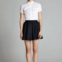 L'école Des Femmes NEW Wool Skater Skirt