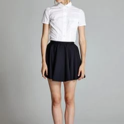 L'école Des Femmes NEW Wool Skater Skirt