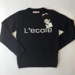 L'école Des Femmes Knitwear & Sweatshirts L'école Sweater (Red & Navy)